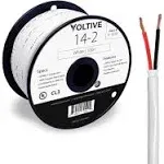 Voltive 12/2 Speaker Wire - CL3 - In-Wall & Direct Burial - OFC - 500ft - Black