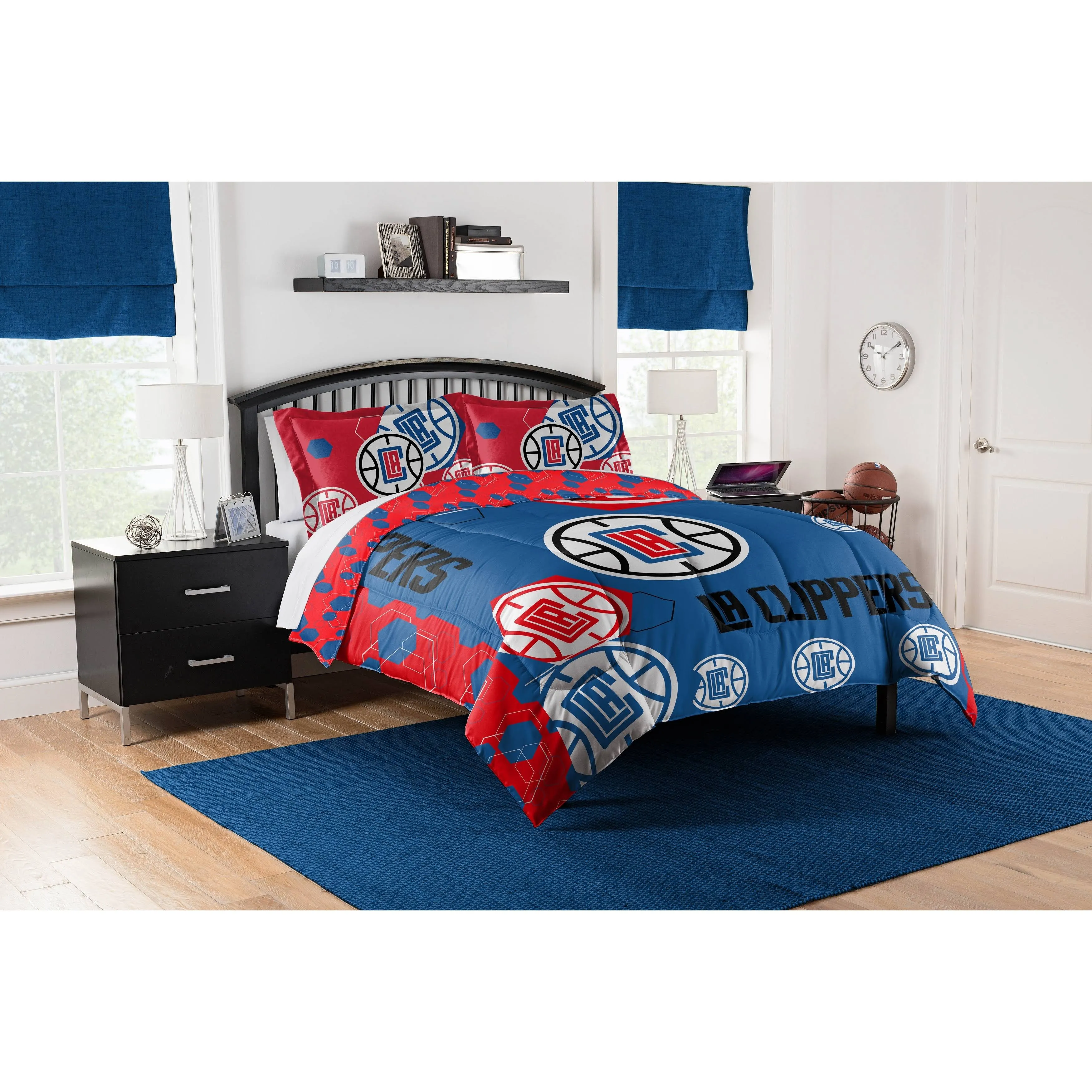 TheNorthwest Los Angeles Clippers Hexagon F/Q Comforter Set