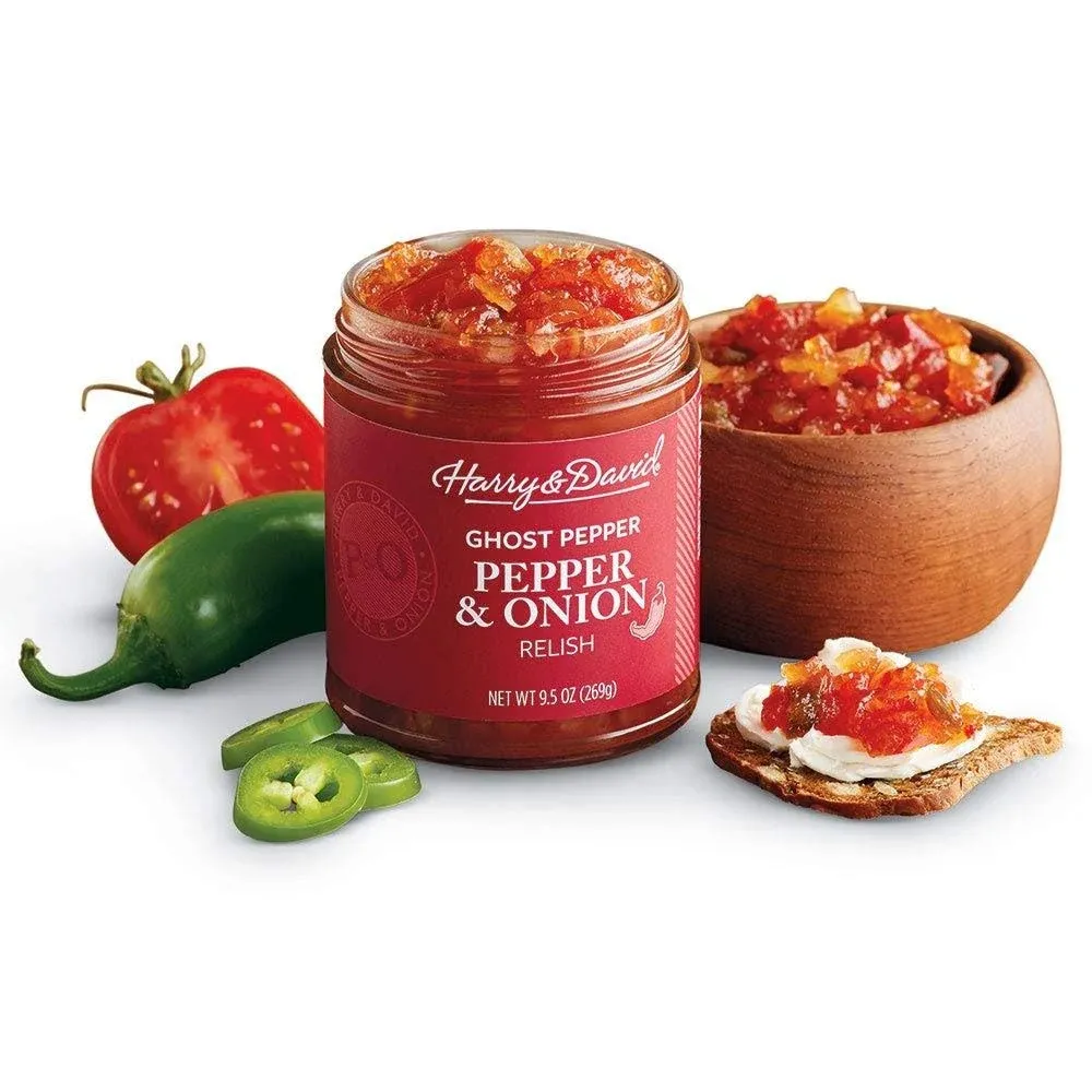 Harry & David Pepper & Onion Relish with Ghost Pepper