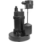 Supply Giant TQIQ12 Heavy Duty Sumbersible Sump Pump 1/2'' HP with Float Switch