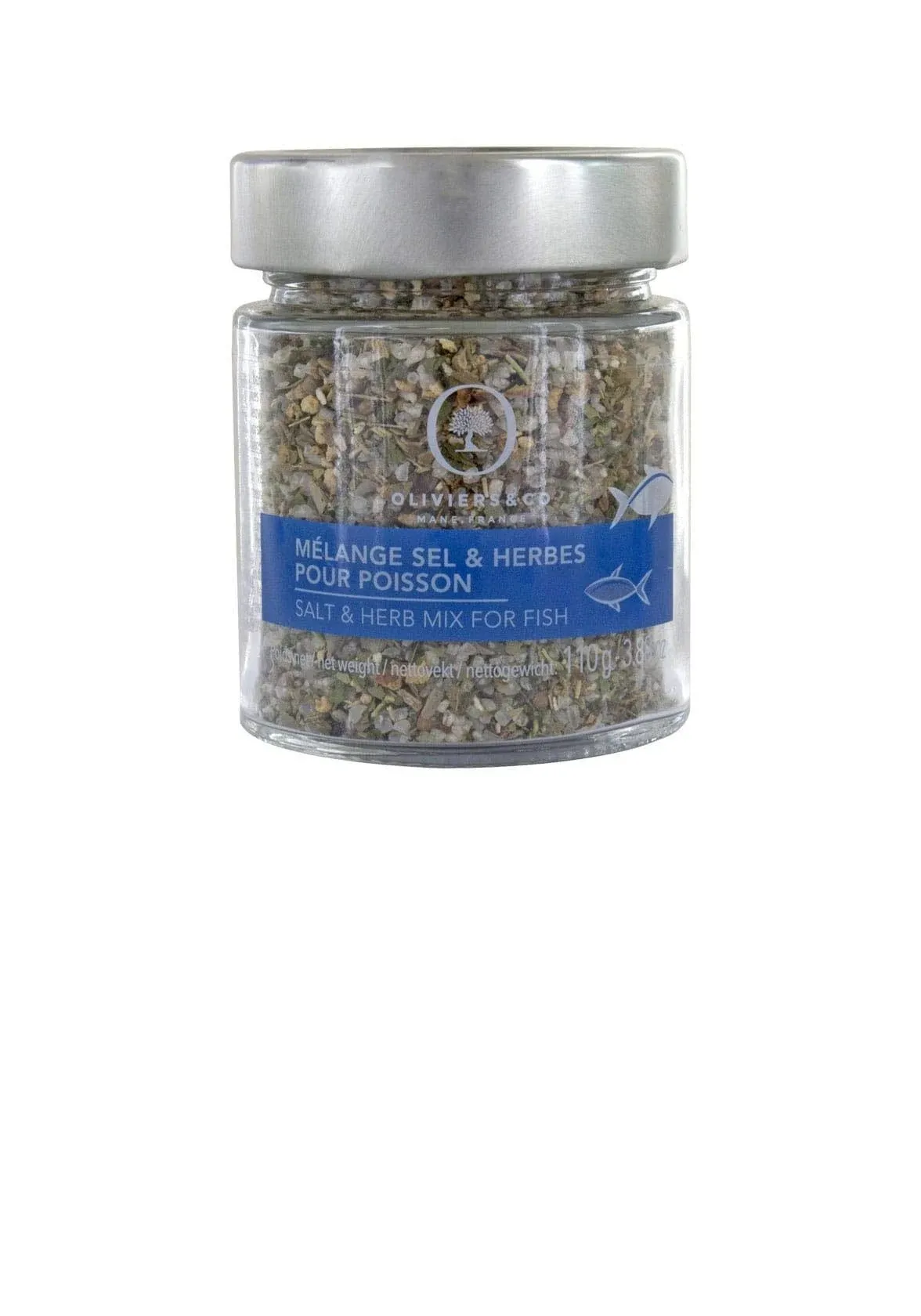 Oliviers & Co Salt & Herb Mix for Fish | Gourmet seasoning by Oliviers and Co | Developed by Michelin-starred chef | Perfect time-saving seasoning for fish |3.88 Oz