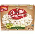 Orville Redenbacher's Avocado Oil Sea Salt Microwave Popcorn, 6 Count, 2.71 oz. Bags