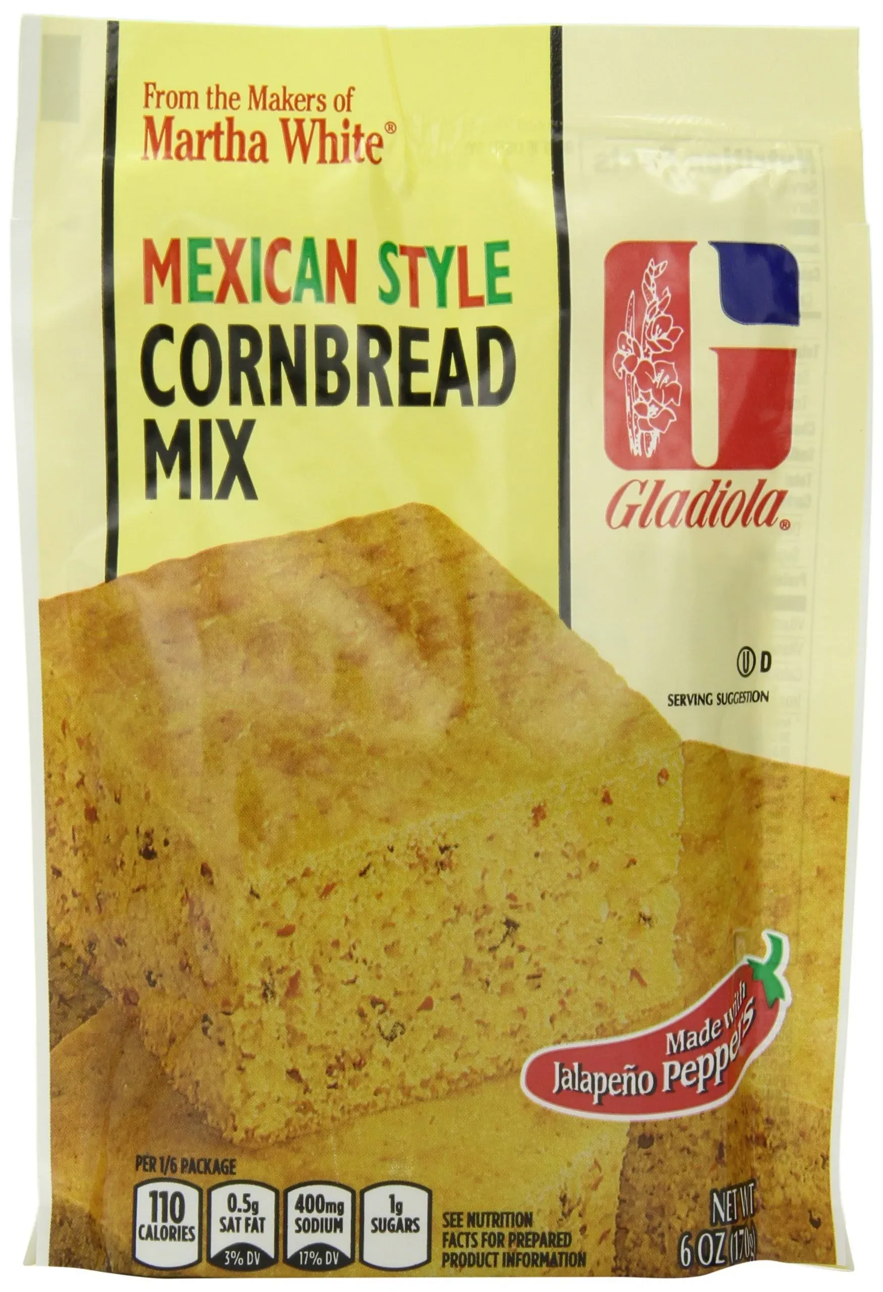 Gladiola Mexican Style Cornbread Mix, 6-Ounce (Pack of 12)