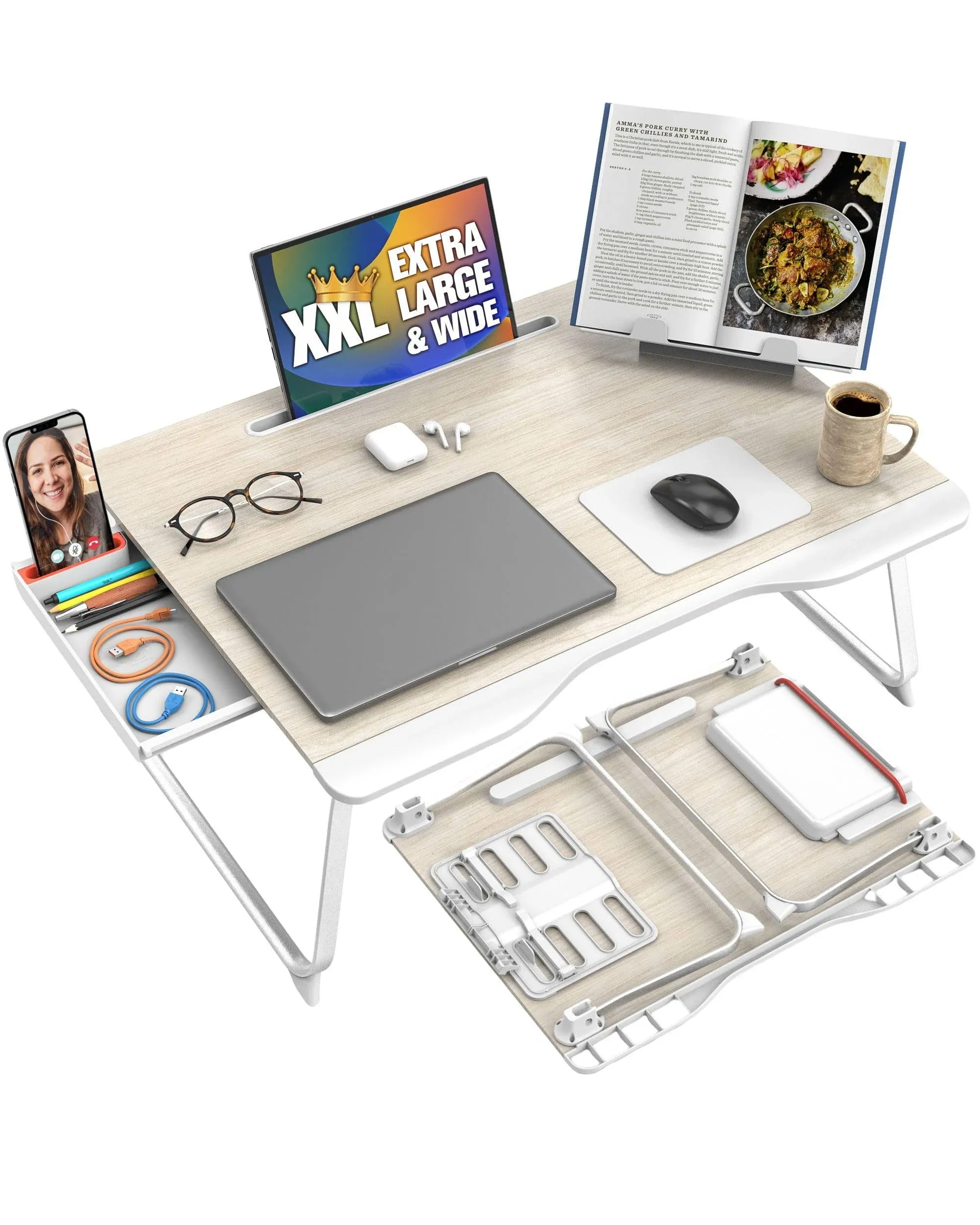 Cooper Mega Table Plus: Versatile Extra Large Laptop Desk for Work &amp; Study