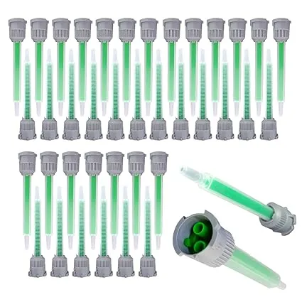 FRIGIIRE 40pieces Epoxy Mixing Nozzles Adhesive Cartridges Tip Static Resin Mixer ...