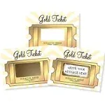 Gold Ticket DIY Make Your Own Scratch Off Note Card Gold Ticket 20 Pac