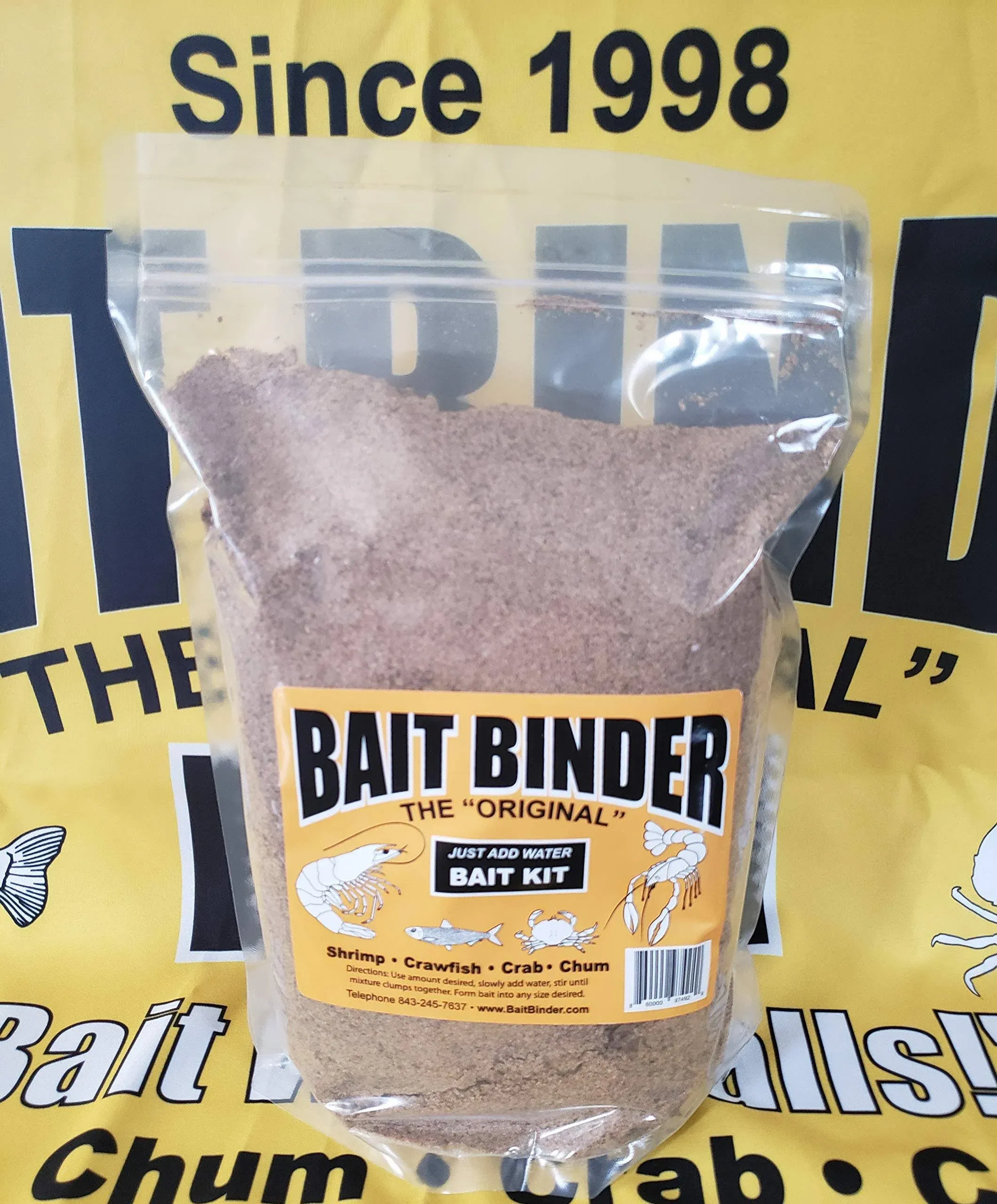 Bait Binder™ Bait Kit - The 'Original' - Shrimp, Crab, Crawfish, Chum - 5 LB