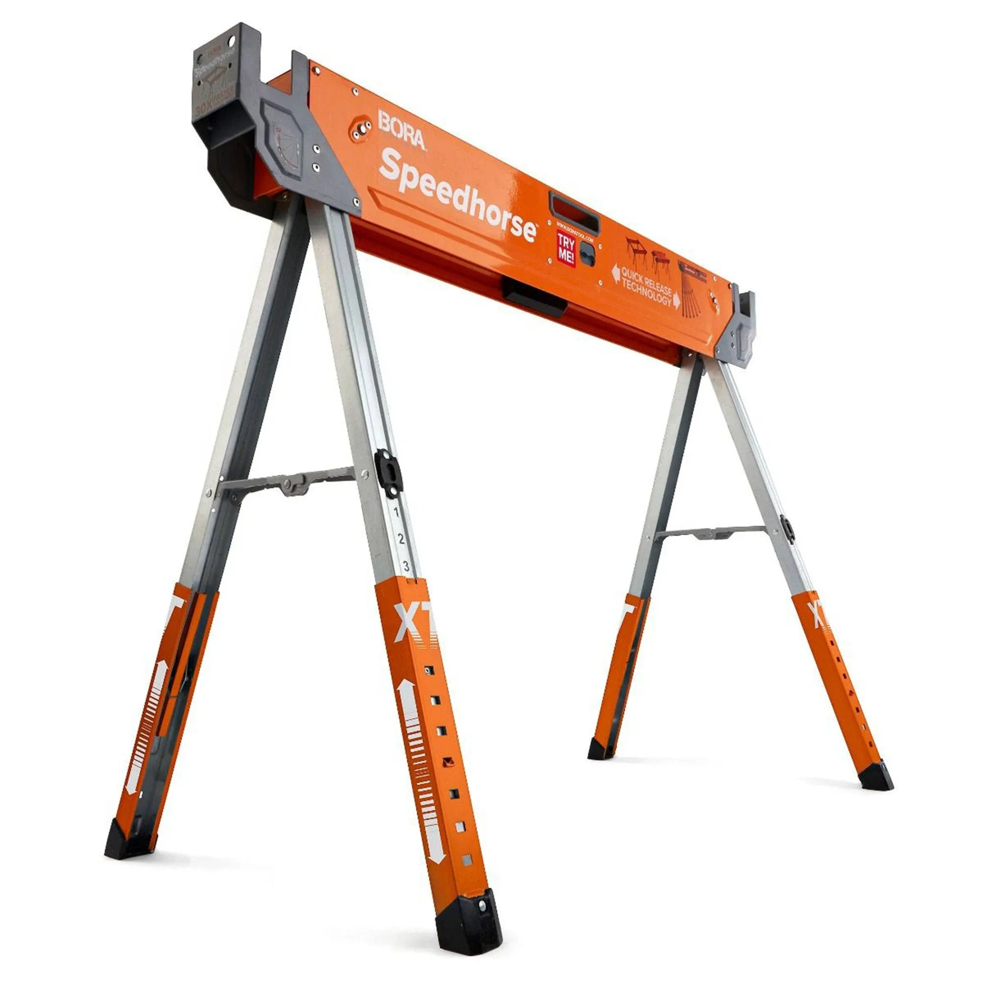 Bora Speedhorse XT Adjustable Steel Sawhorse, 1500 Lb. Capacity PM-4550 Bora