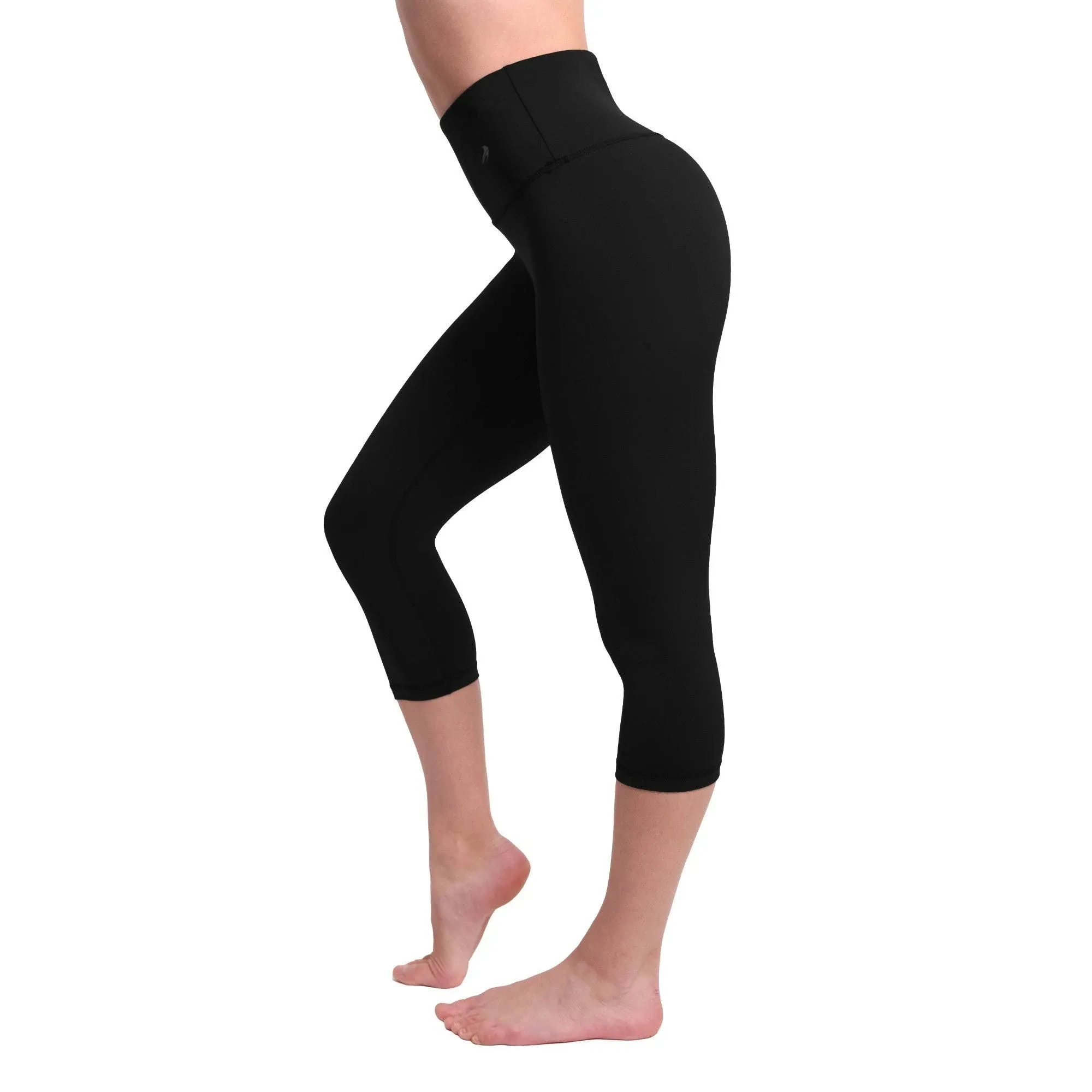 Women's Compression Capris Super High Waist - Black