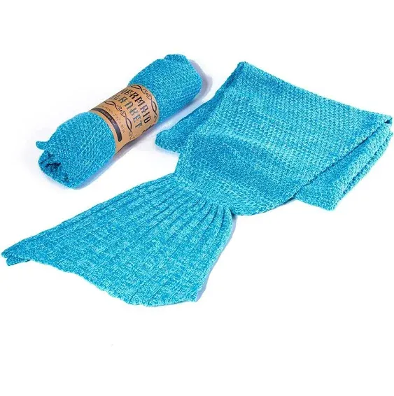 Kitchen + Home Mermaid Tail Blanket - Crochet Mermaid Pattern Knitted Sleeping ...