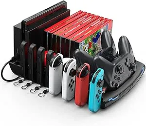 Keten Switch Accessories Organizer Station, Controller & J-Cons Charger, Switch