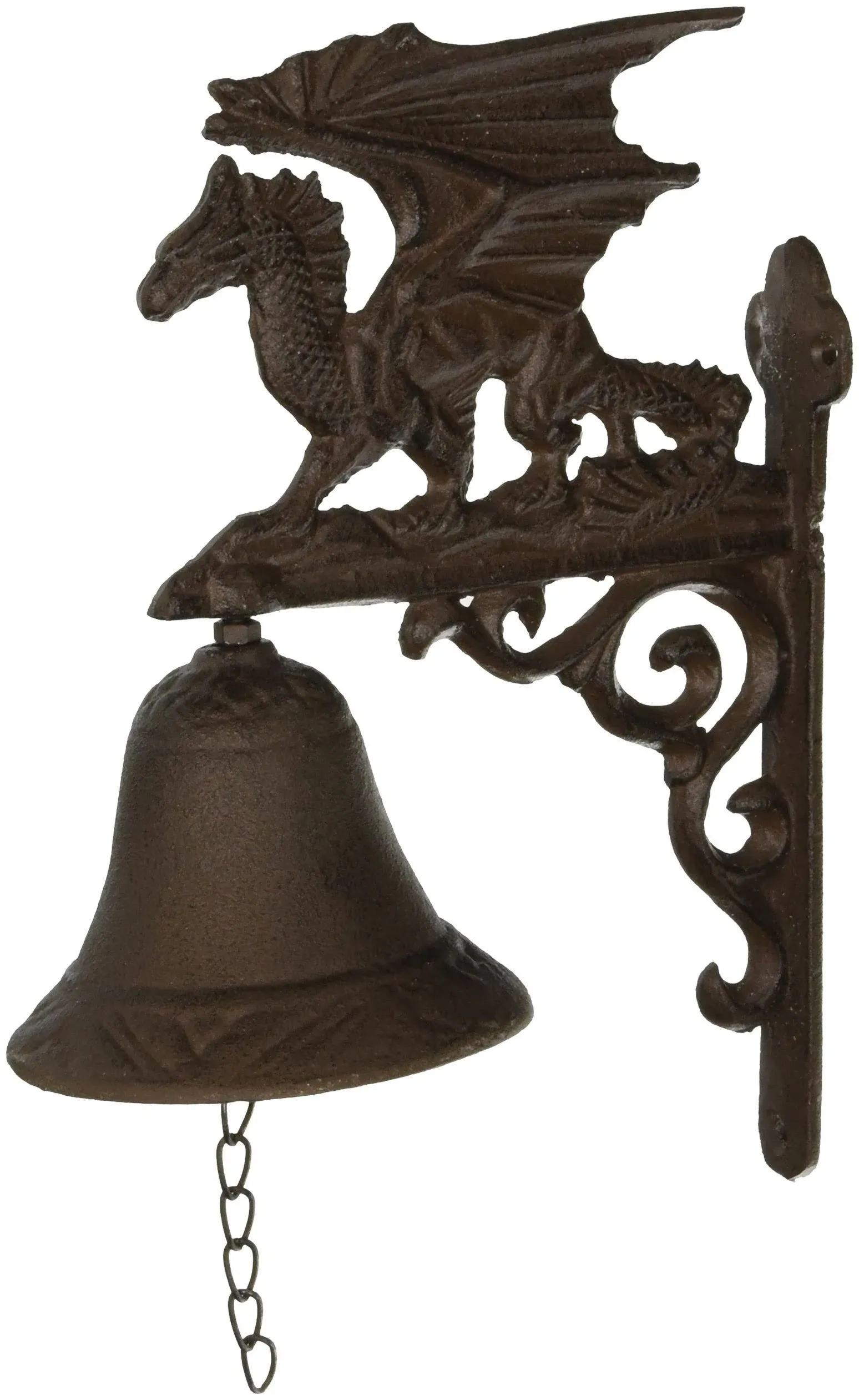 Design Toscano QH9029 Gothic Dragon of Murdock Manor Dinner Door Bell, 9 Inch, Faux Bronze