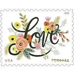 USPS Love Flourishes Forever Postage Stamps (2 Sheet of 20)