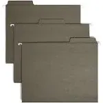 Smead FasTab Recycled Hanging File Folders Letter Green 20/Box