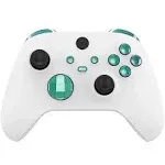 eXtremeRate Replacement Buttons for Xbox Core Wireless Controller, Chameleon Green Purple Bumpers Trigers Dpad ABXY Start Back Sync Share Keys