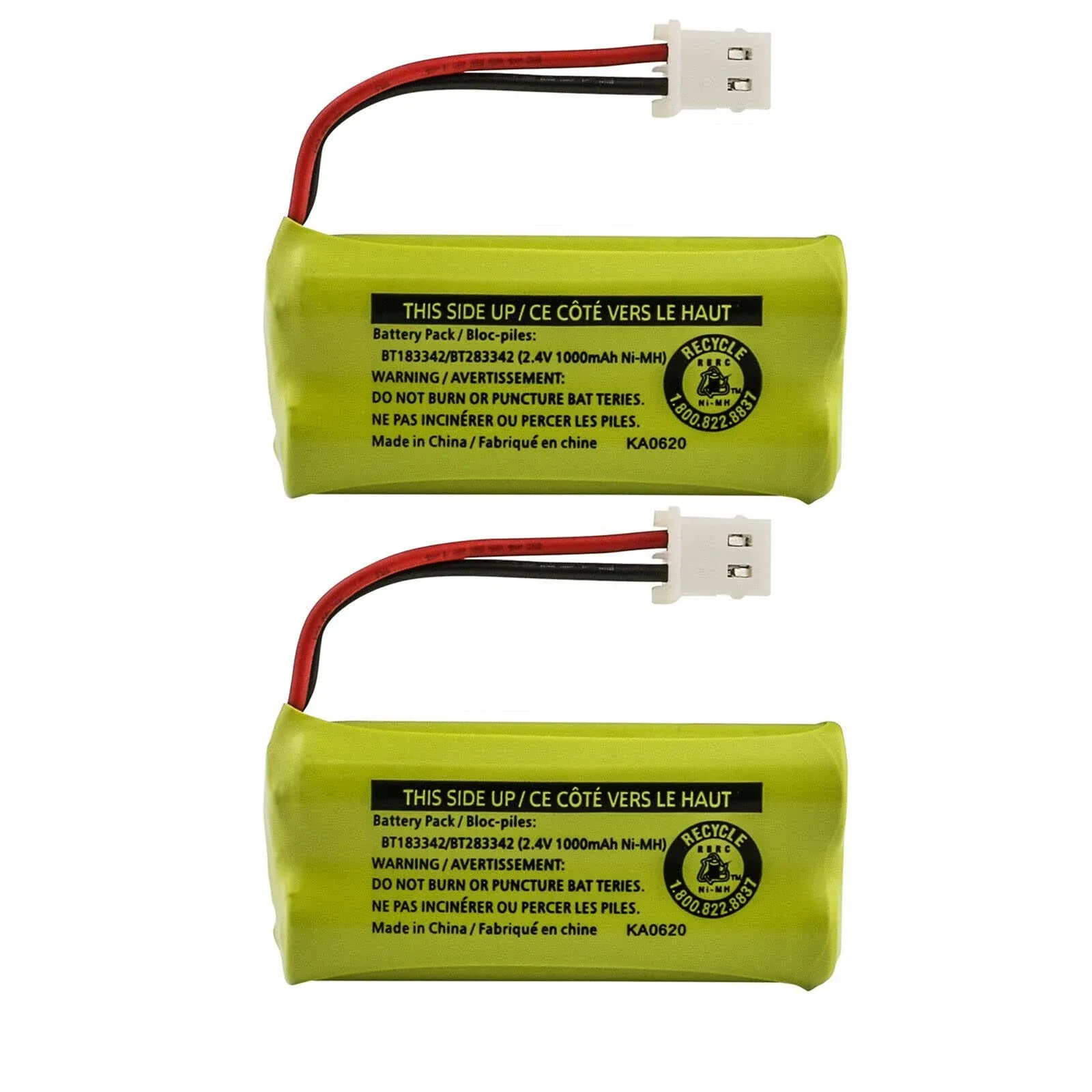 Kastar 2-Pack BT183342 / BT283342 Battery Replacement for AT&T EL52400 EL52450 EL52500 EL52510 TL30100 TL32100 TL32200 TL32300 TL86009 TL86109 TL88102 TL88202 TL90070 TL90071 TL90077 TL90700 TL91270