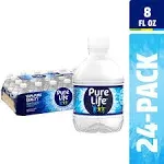 Nestle Pure Life Purified Water - 24 count, 8 fl oz bottles