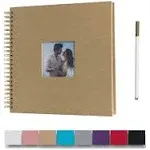 12 x 12 Inch Large DIY Scrapbook Photo Album with Cover Photo 80 Pages Hardco...