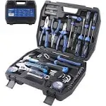 URASISTO 62-Piece Tools Set, General Household Tool Kit with Storage Toolbox ...