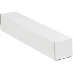 BOX USA BM3343 Square Mailing Tubes, 3" x 3"x 43", Oyster White (Pack of 25)