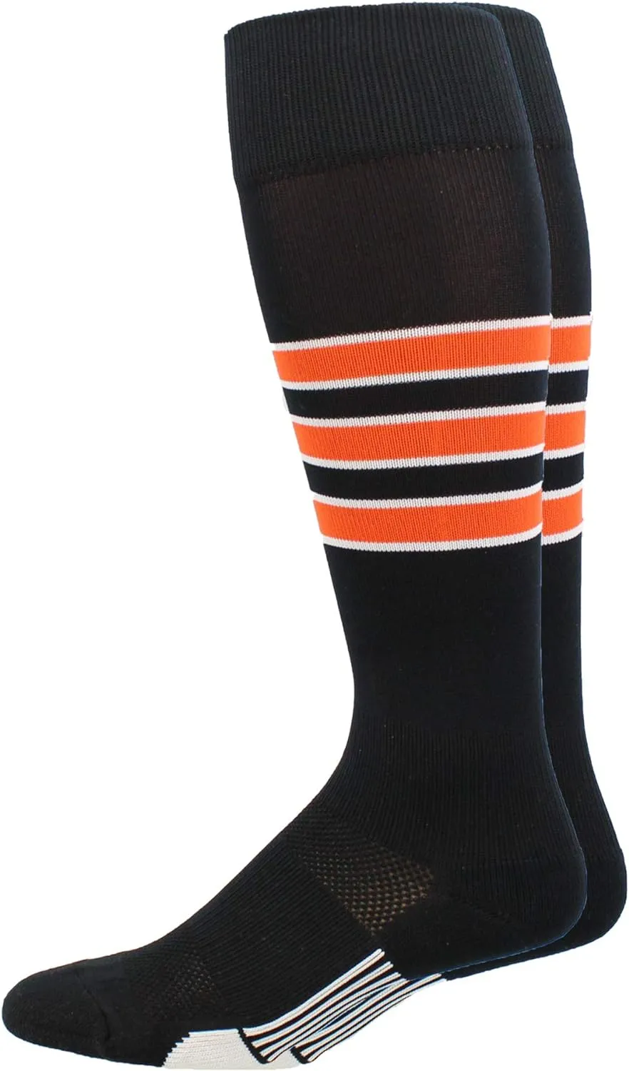 MadSportsStuff Dugout 3 Stripe Baseball Socks Over The Calf Length (Multiple Colors)