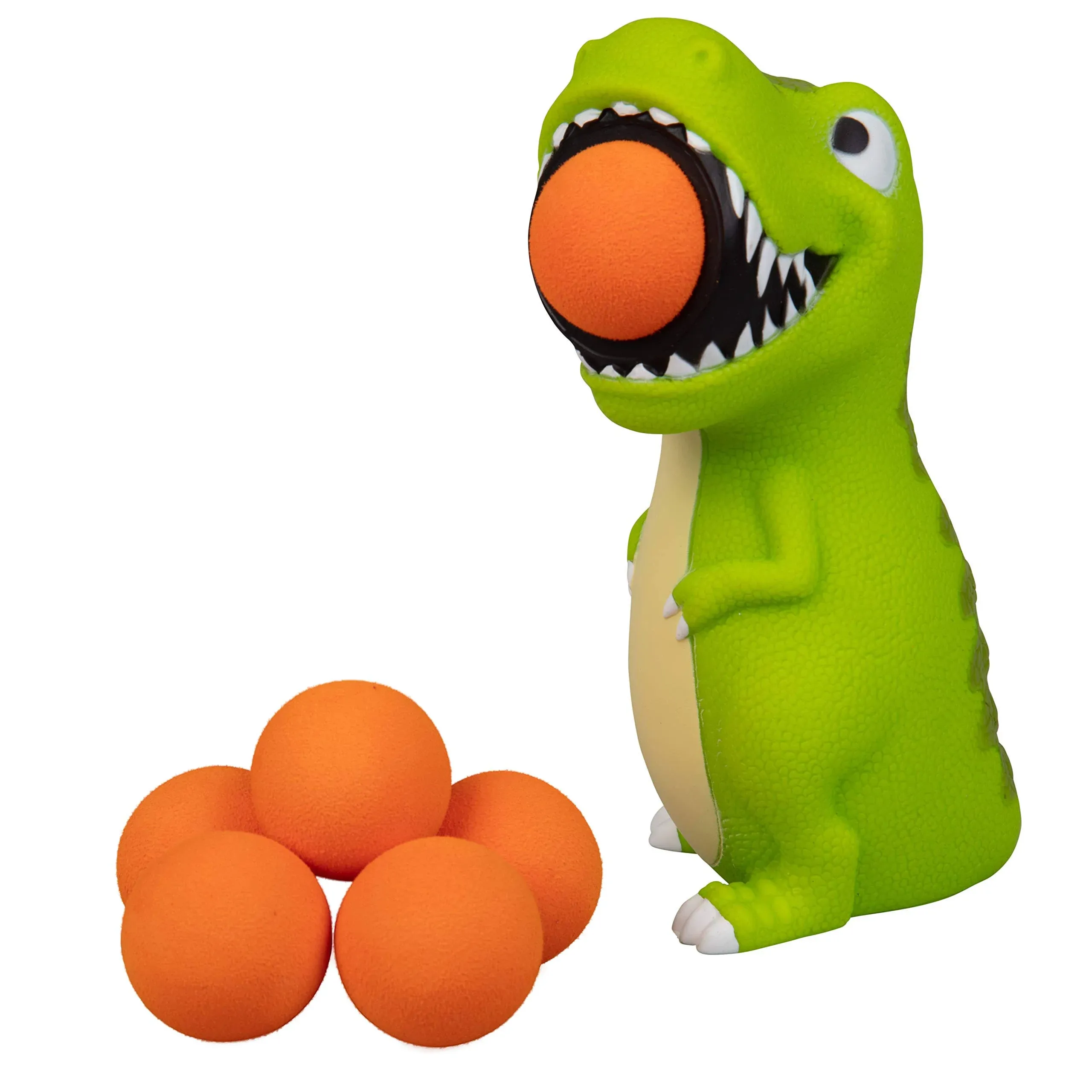 Hog Wild T-Rex Popper Toy Foam Green/Orange 7 pc