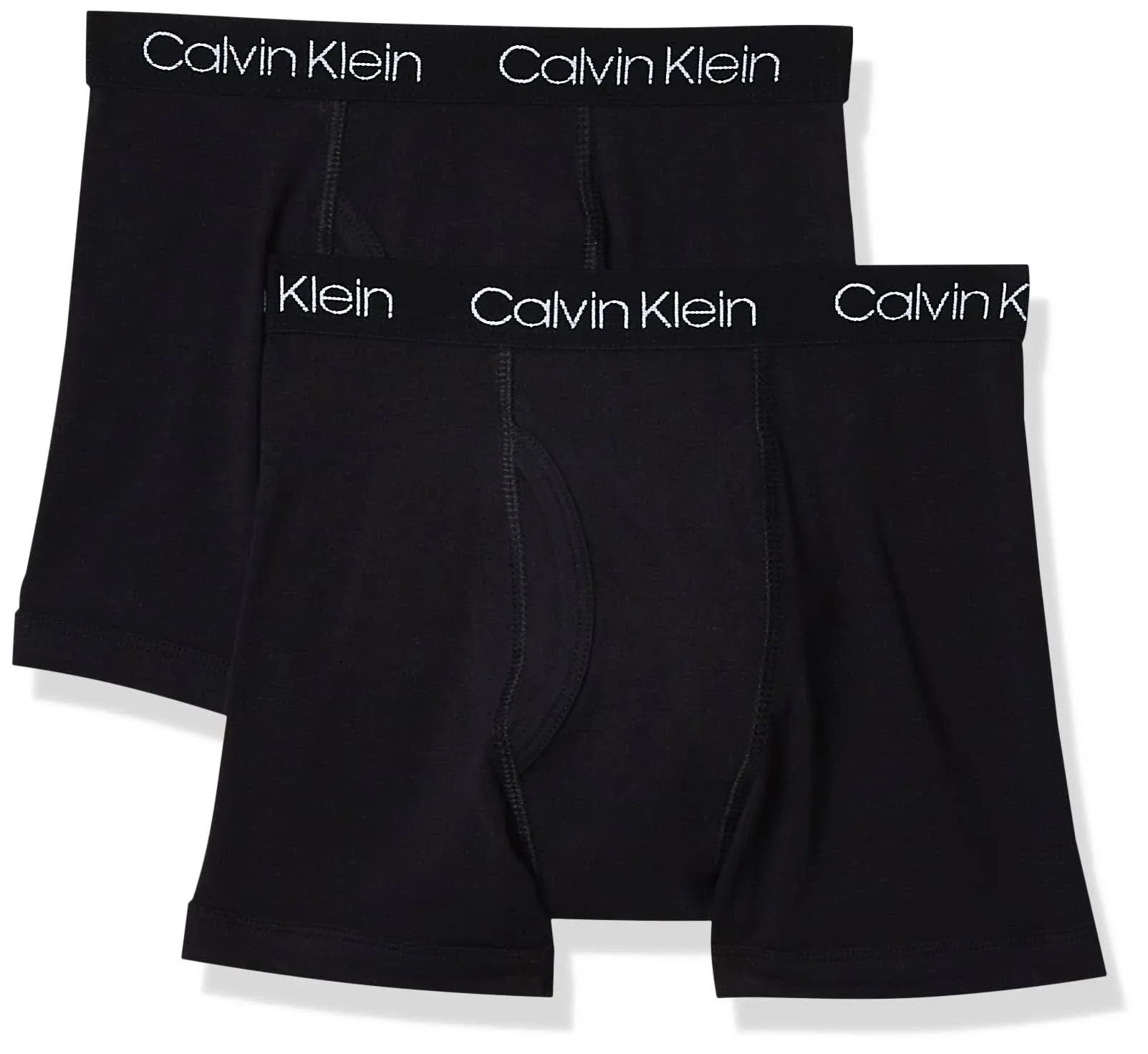 Calvin Klein Boys' 2 Pack Boxer Briefs | Premium Cotton Comfort