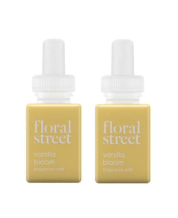 and Floral Street - Vanilla Bloom - Fragrance for Smart Home Air Diffusers - Room Freshener - Aromatherapy Scents for Bedrooms & Living Rooms - 2 Pack