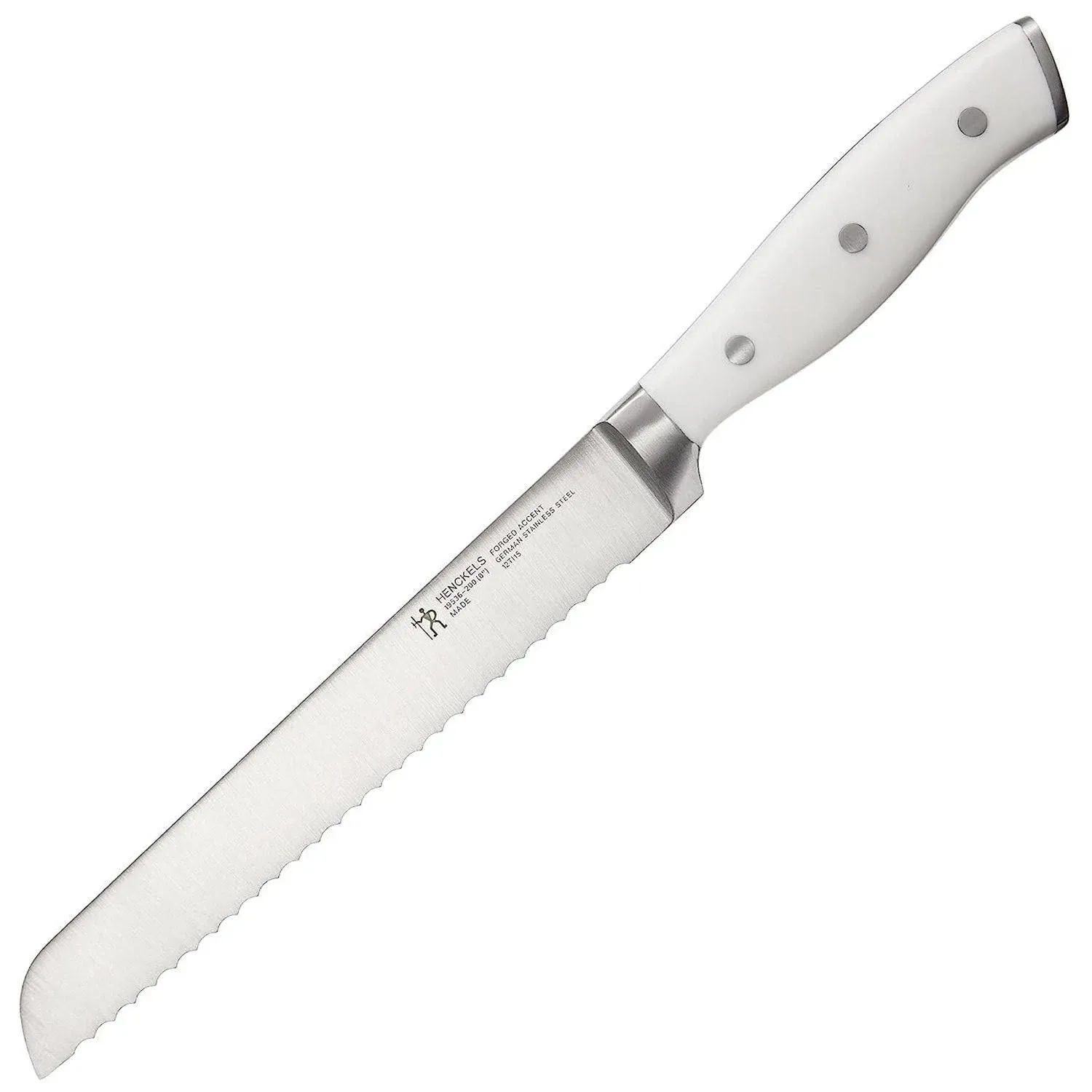 Henckels Forged Accent 8-inch Bread Knife - White Handle