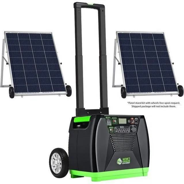 ELITE 3600-Watt/5760W Peak Push Button Start Solar Powered Portable Generator with Push Button Start