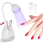 Saviland Rechargeable Nail Led Lamp 36W Mini U V Light for Gel Nails with Nail Brush Holder Gel X Nail Lamp and Flash Cure Light for Nails Portable