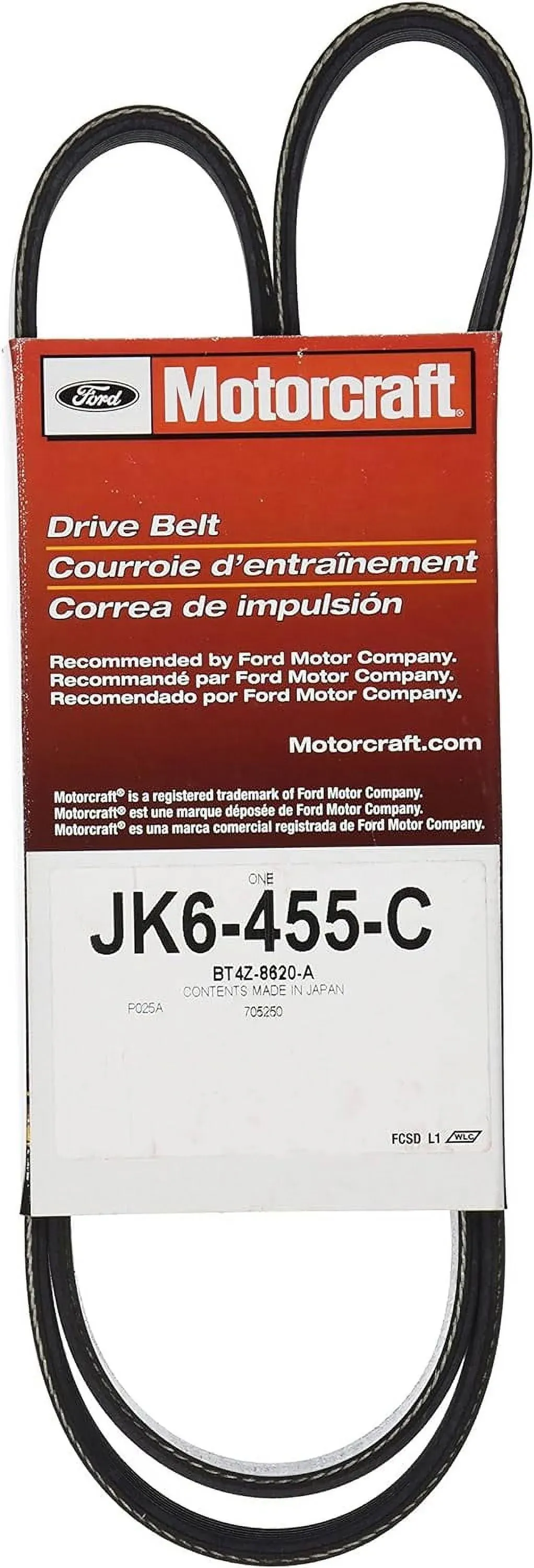 Motorcraft Jk6455c Serpentine Belt