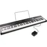 Rock Jam Beginner Digital Piano With Power Supply 88-Key DP88-V