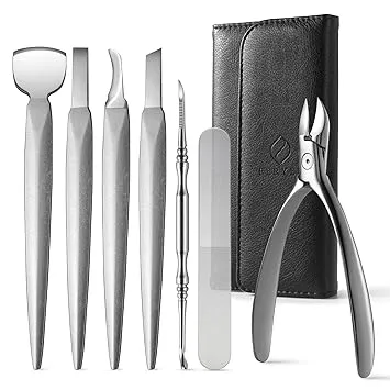 FERYES Pedicure Knife Ingrown Toenail Kit 7 Pcs Professional Pedicure Tool ...