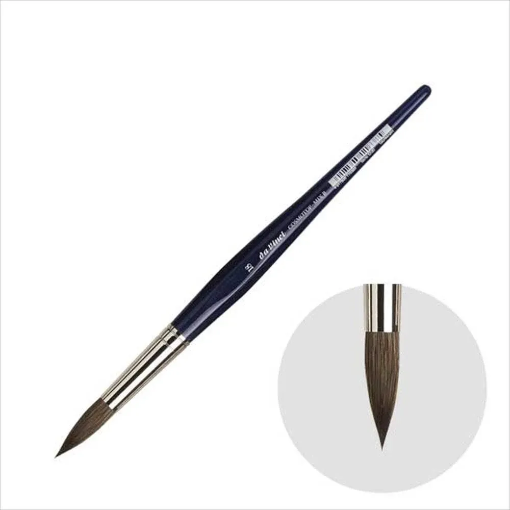 da Vinci Watercolor Series 5530 CosmoTop Mix B Paint Brush, Round Synthetic/Natural Mix, Size 18 (5530-18)