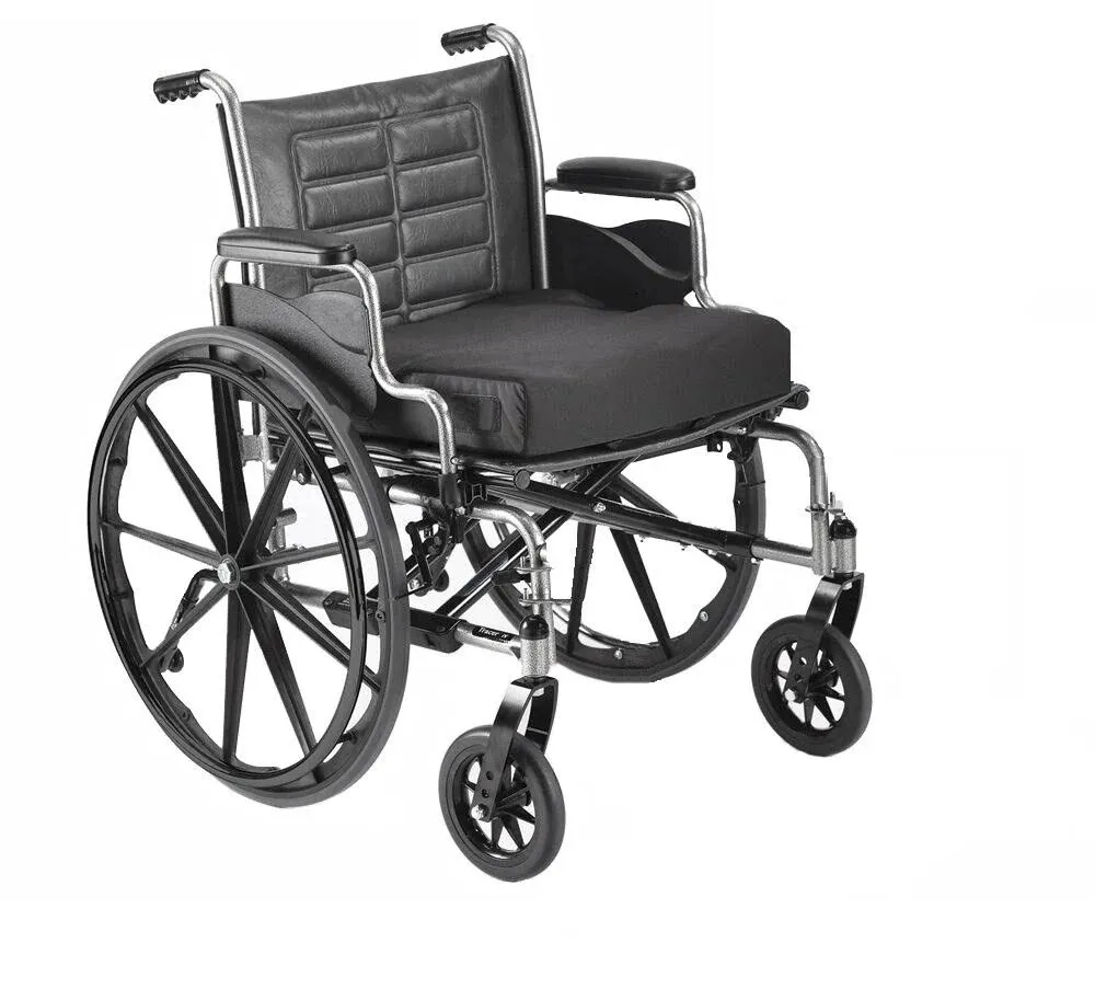 Invacare Tracer IV Wheelchair for Adults | Manual Bariatric Folding Wheelchair | 22 Inch Seat | Desk Arms