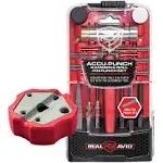 Real Avid Accu-Punch Hammer & Punches Set with Smart Bench Block, Combo Hammer &