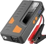 BooKoo Portable Power Bank 66Wh with 110V AC Outlet, Car Jump Starter, LED Light, 2 USB