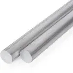 2 Pcs 1 Inch Diameter Round Aluminum Rod,Long 13" 6061 Aluminum Round Bar,T6511 Solid New Mill Stock