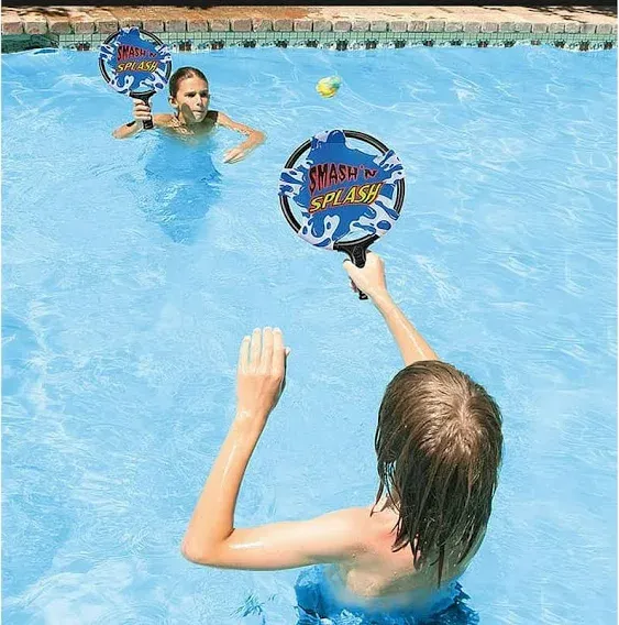  Smash &#039;n&#039; Splash Water Paddle Ball Swimming Pool Game, 11&#034; diameter 