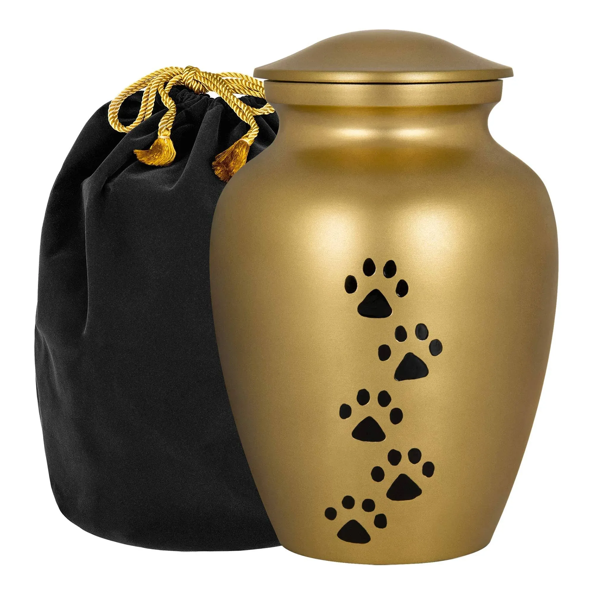 Trupoint Memorials Gold Small Pet Cremation Urn for Dogs Ashes for Your Special ...