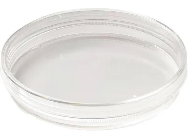 CELLTREAT 100mm x 15mm Petri Dish w/Grip Ring, 500/Case, Sterile, #229693