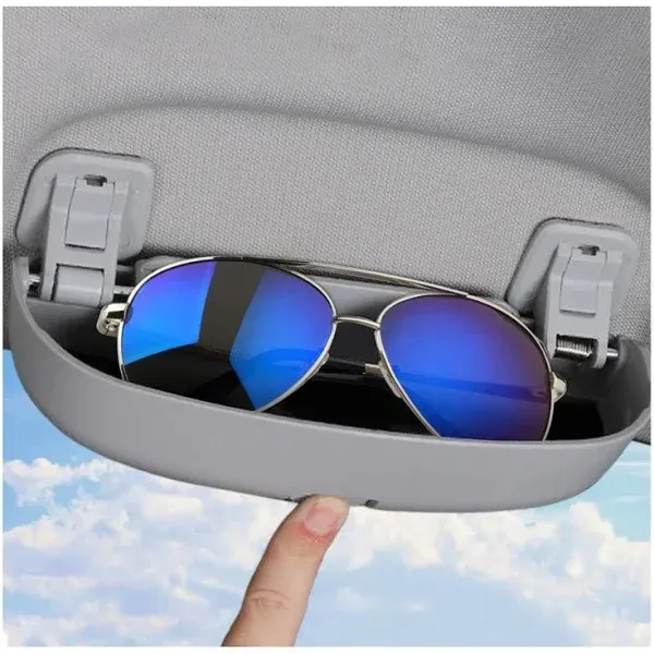 SXCY for 2022 2023 2024 Hyundai Tucson/Ioniq 5 Glasses Holder Box Fit 2022 2023 2024 Hyundai Tucson/Ioniq 5 Accessories Sunglasses Case Holder Driver Passenger Side Overhead Grab Handle Storage(Grey)