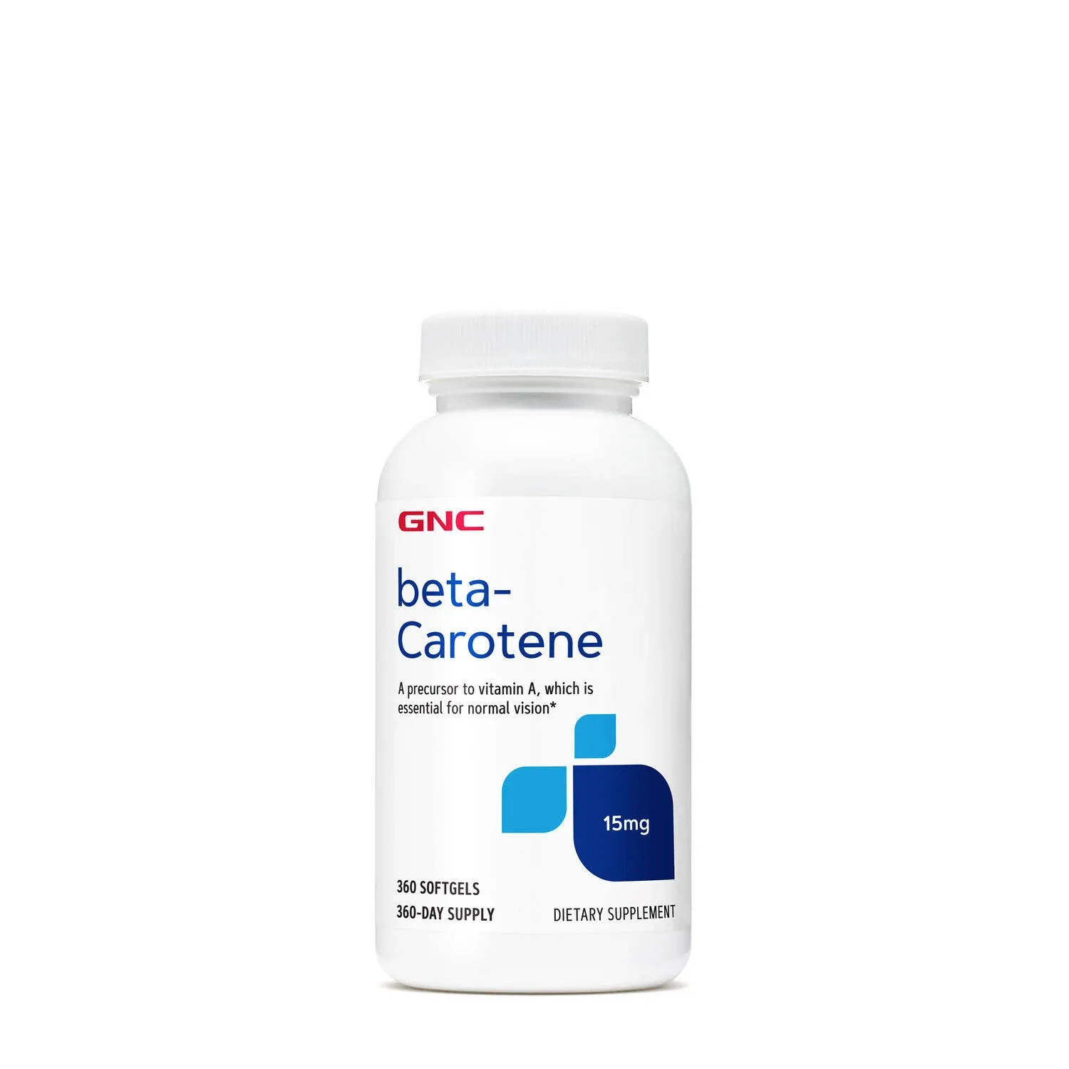 GNC beta-Carotene 15mg | A Precursor to Vitamin A which is Essential for Normal Vision | 360 Count