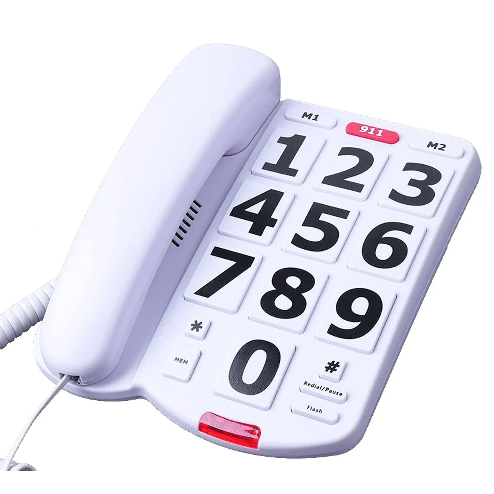 Corded Big Button Landline Phone For Seniors With Louder Ringer Desk Home Phone