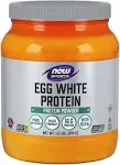 NOW Sports Nutrition, Egg White Protein, 16 g With BCAAs, Unflavored Powder, 5-Pound