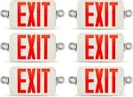 Ciata Emergency Exit Lights with Battery Backup Exit Sign, 6 Pack