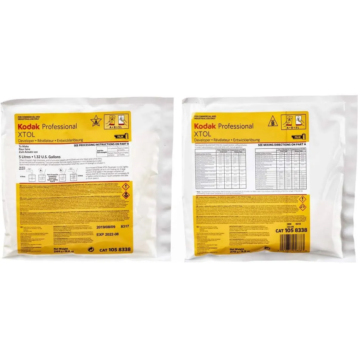 Kodak Professional XTOL Powder Developer, Makes 5 Liters