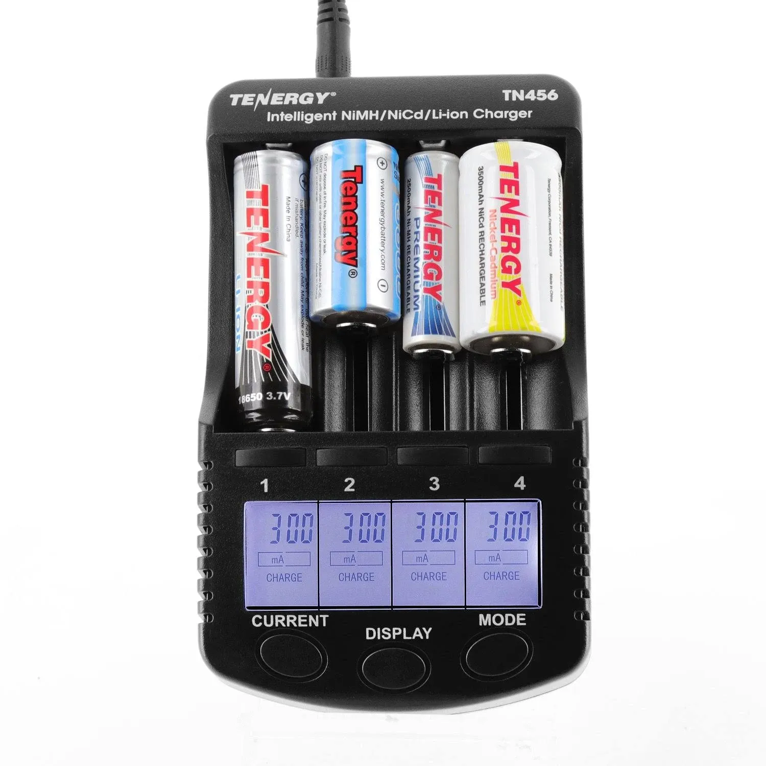 Tenergy Tn456 Intelligent Universal Battery Charger for Li-ion/NiMH/NiCd ...