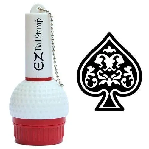 Promarking Ezballstamp Golf Ball Stamp Marker (Black Spade)